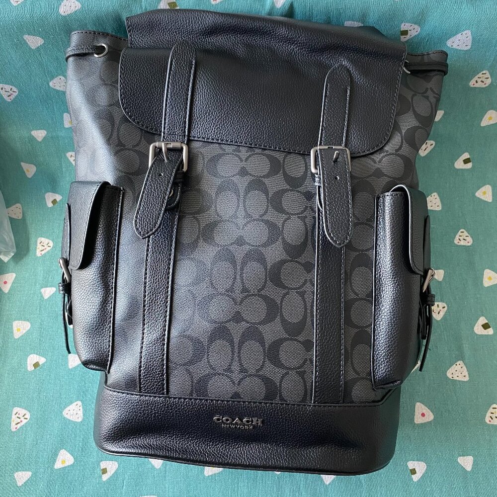 Coach Monogram Drawstring Backpack - image 1